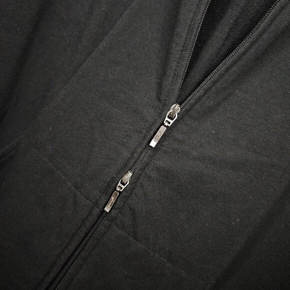 PureJill Black Lightweight Zip-up Hooded Jacket with scoop back, Women's S - Picture 5 of 5